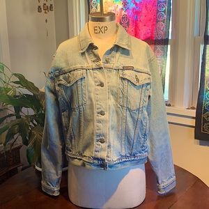 Vintage Harley Davidson Light-wash Denim Jacket